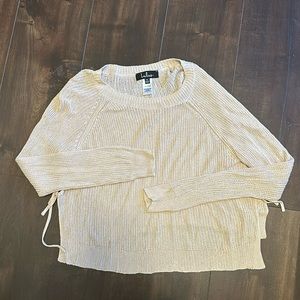 Knit Side-Slit Sweater